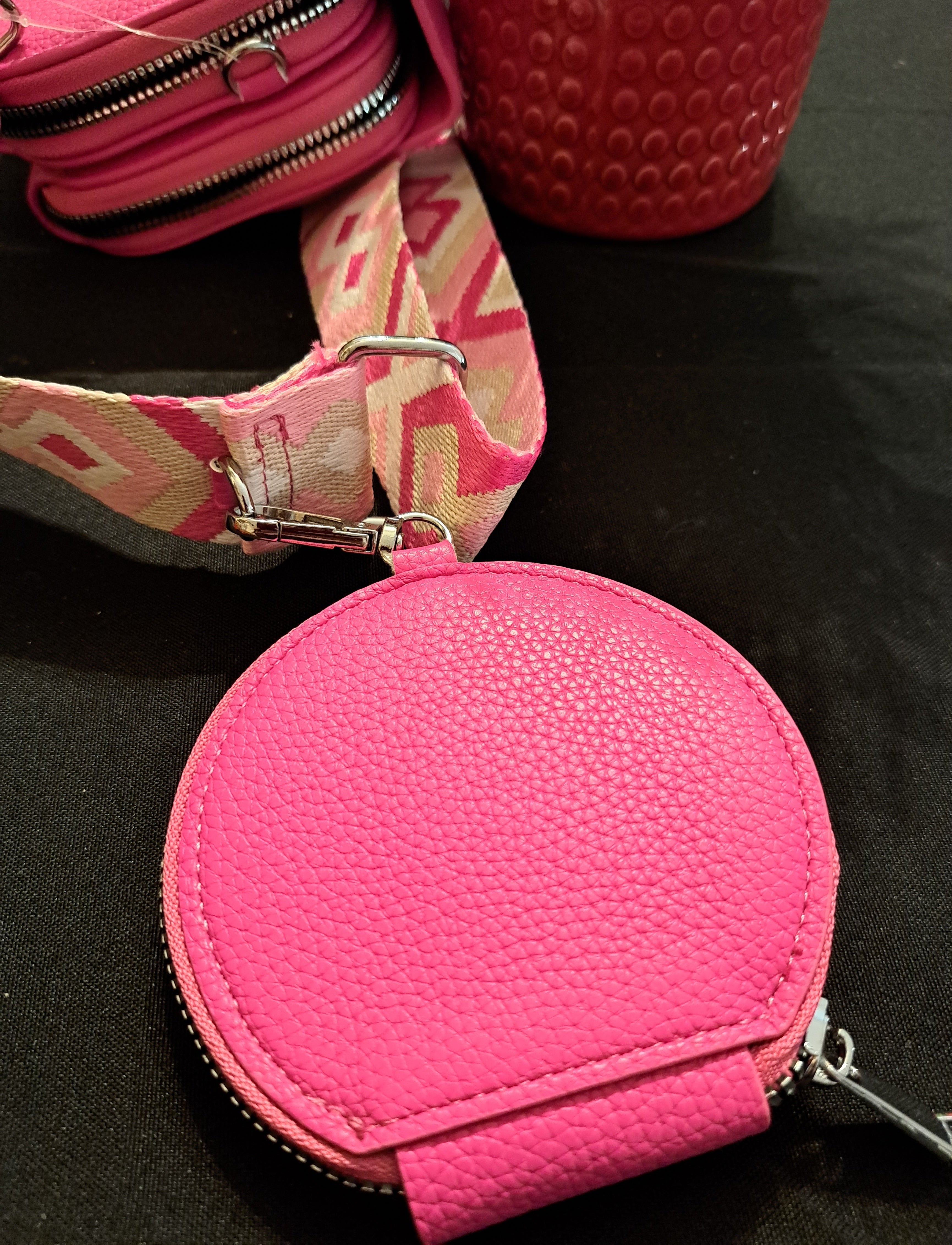 Handy-Handtasche mit Geldbörse Pink