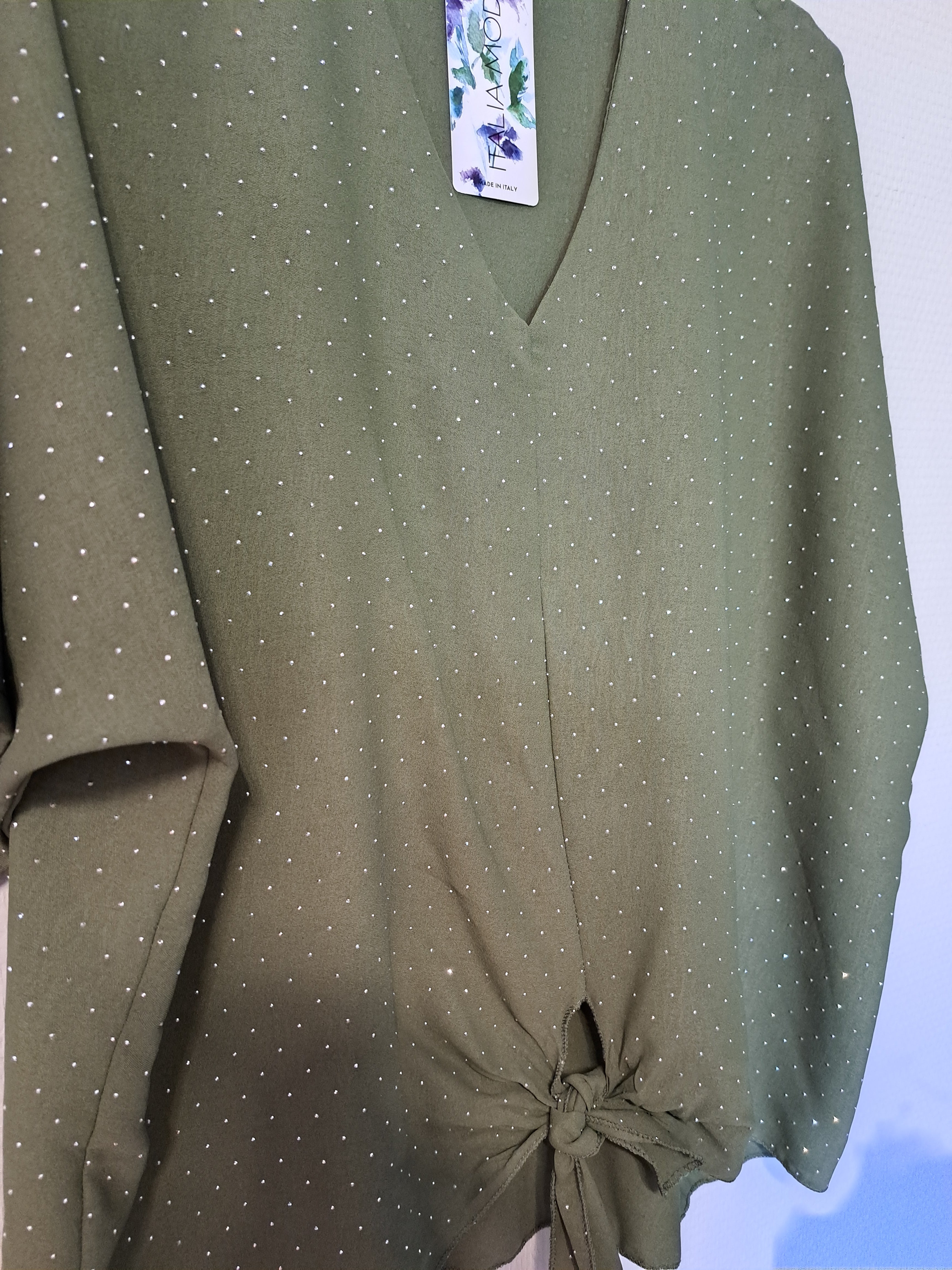 Glitzer Tunika Olive