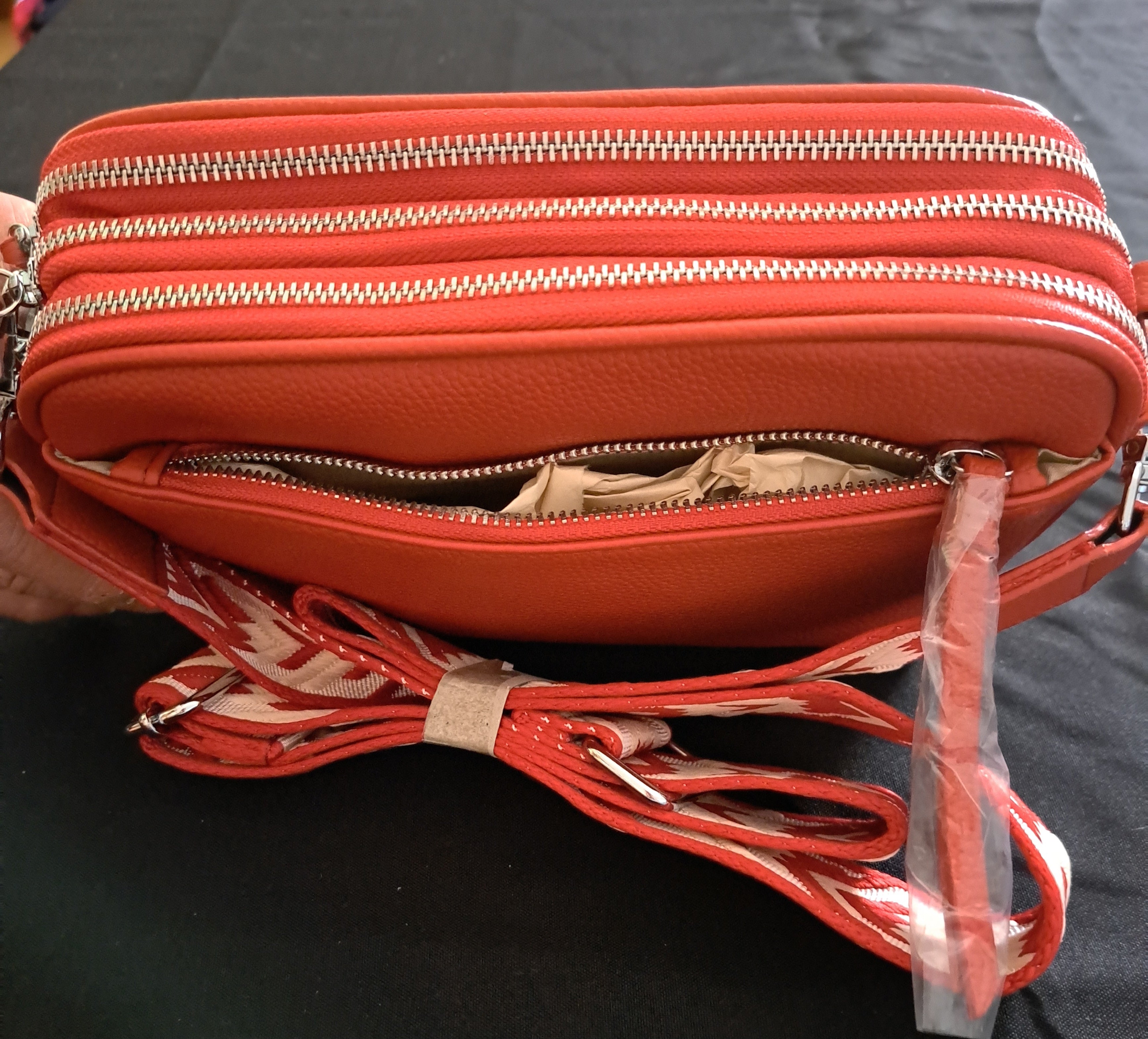 PAOLO BAGS HANDTASCHE Modell 14 Rot