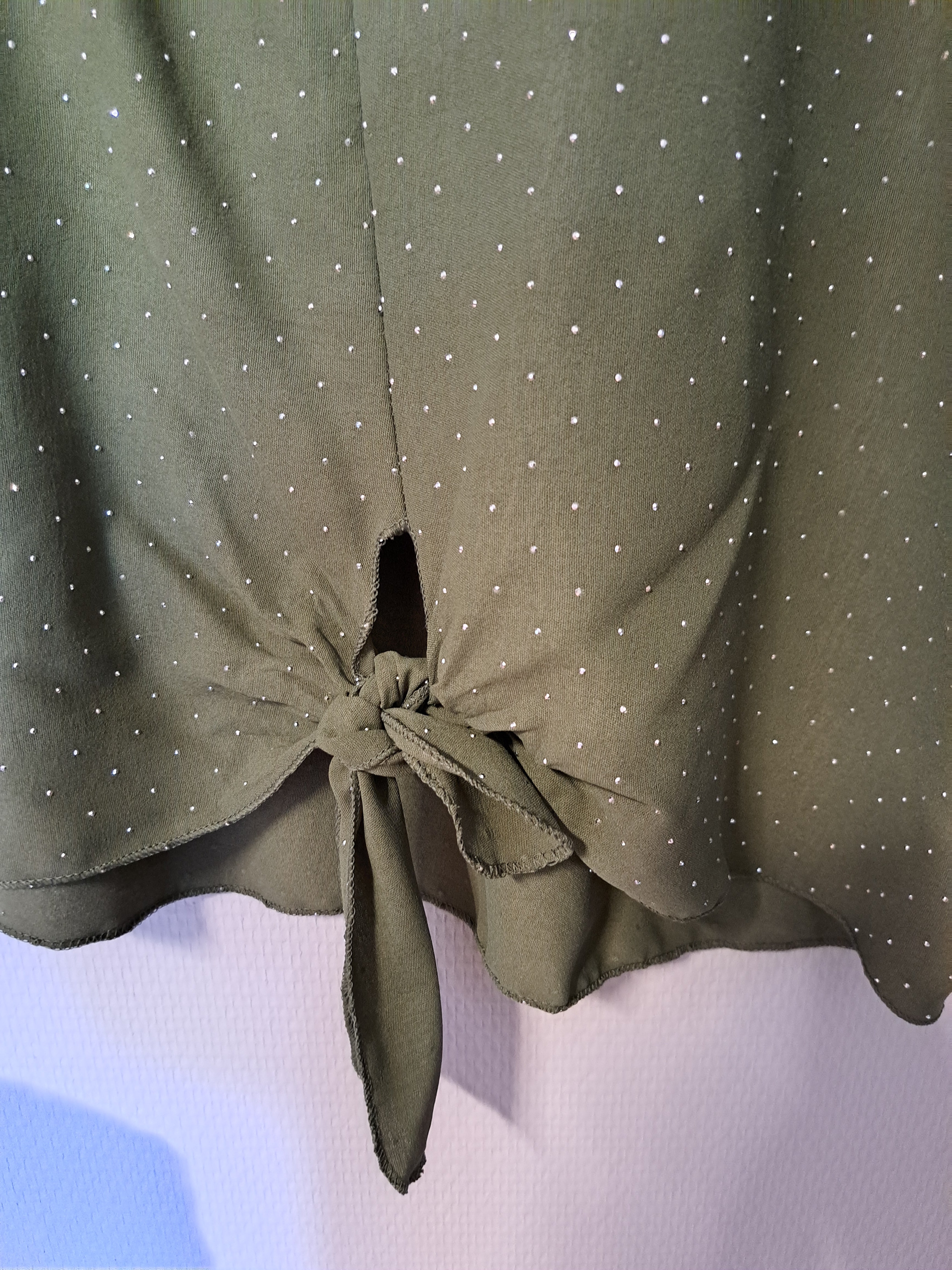 Glitzer Tunika Olive