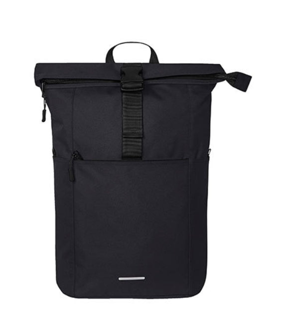 Roll-Top Rucksack schwarz