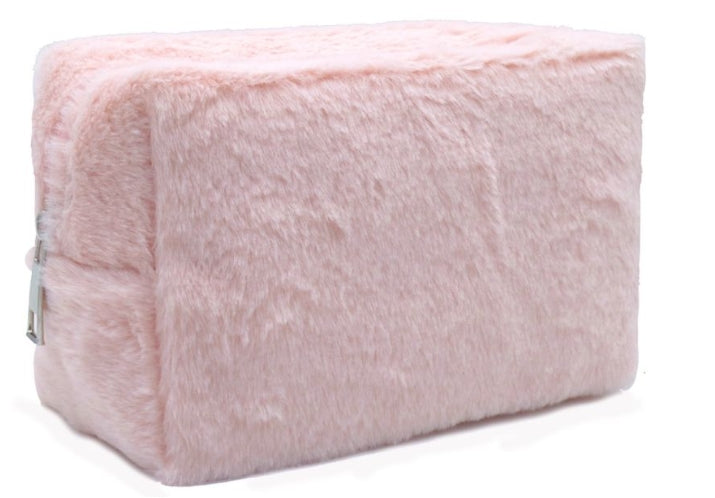 Make Up Bag Fluffy rosa