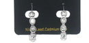 Silber-Creolen Edelstahl mit Crystals
