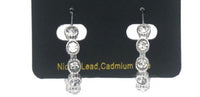 Silber-Creolen Edelstahl mit Crystals