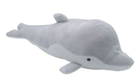 Delphin Plüsch grau