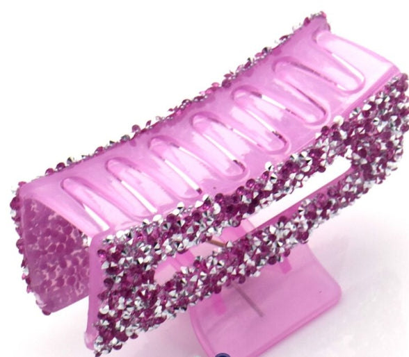 Haarklammer Violett Glitzereffekt