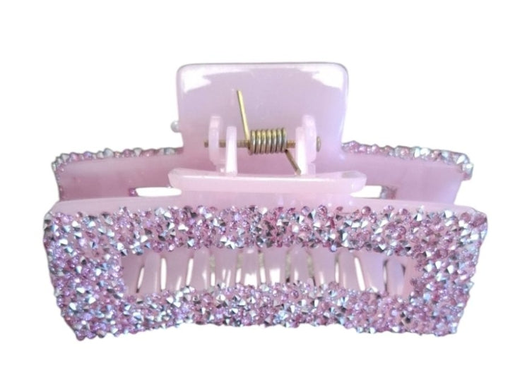 Haarspange rosa mit Glitzereffekt