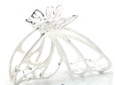 Haarklammer Modell Butterfly silber