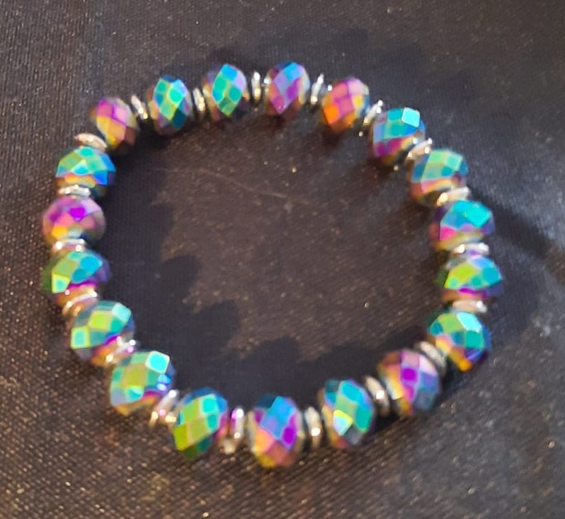 Perlenarmband mit Glitzereffekt Multi Modell 3