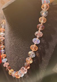 Perlen-Gitzerkette Multi hell