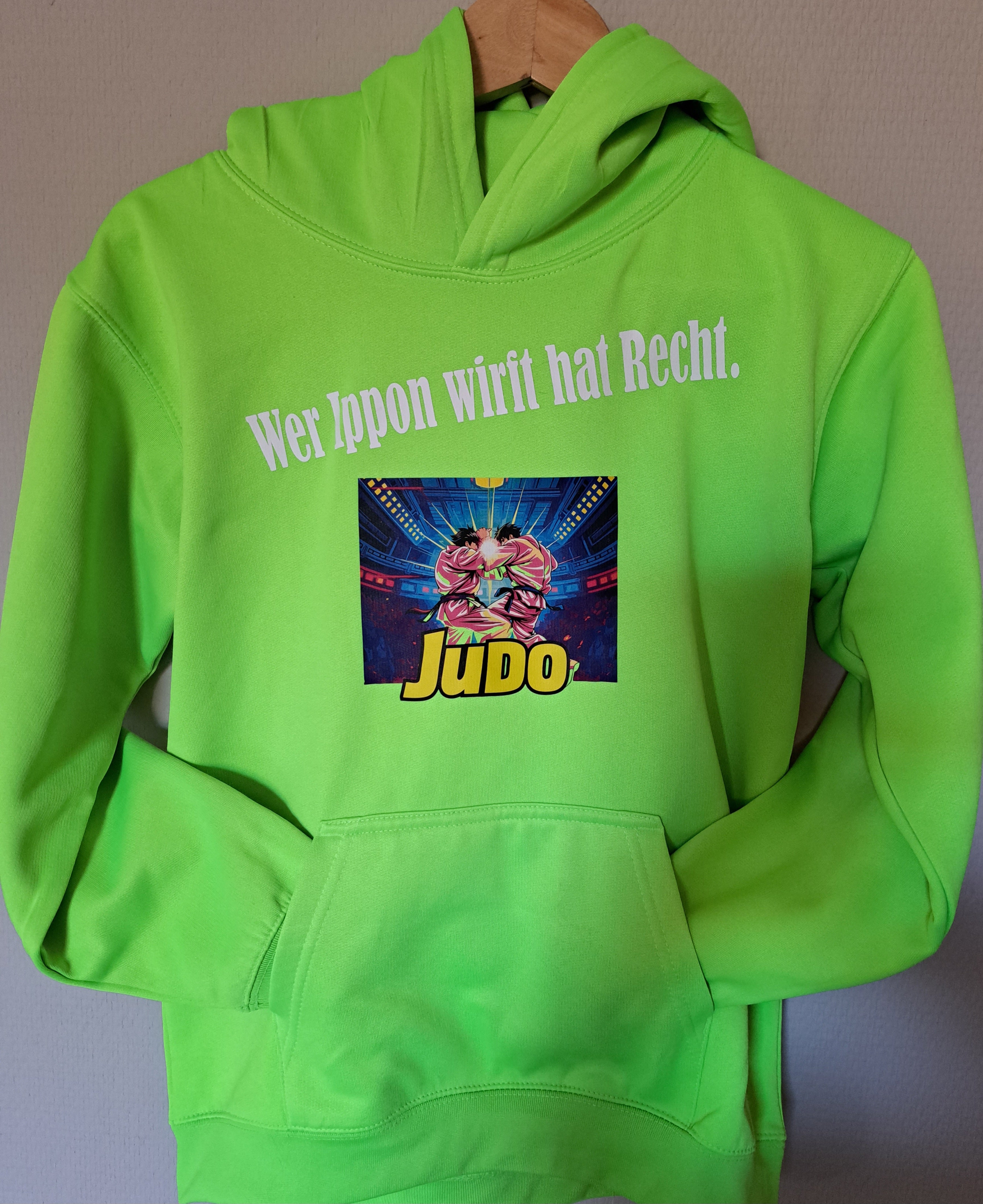 Judo Hoodie 12/13 Jahre (152) Wer Ippon wirft hat Recht.