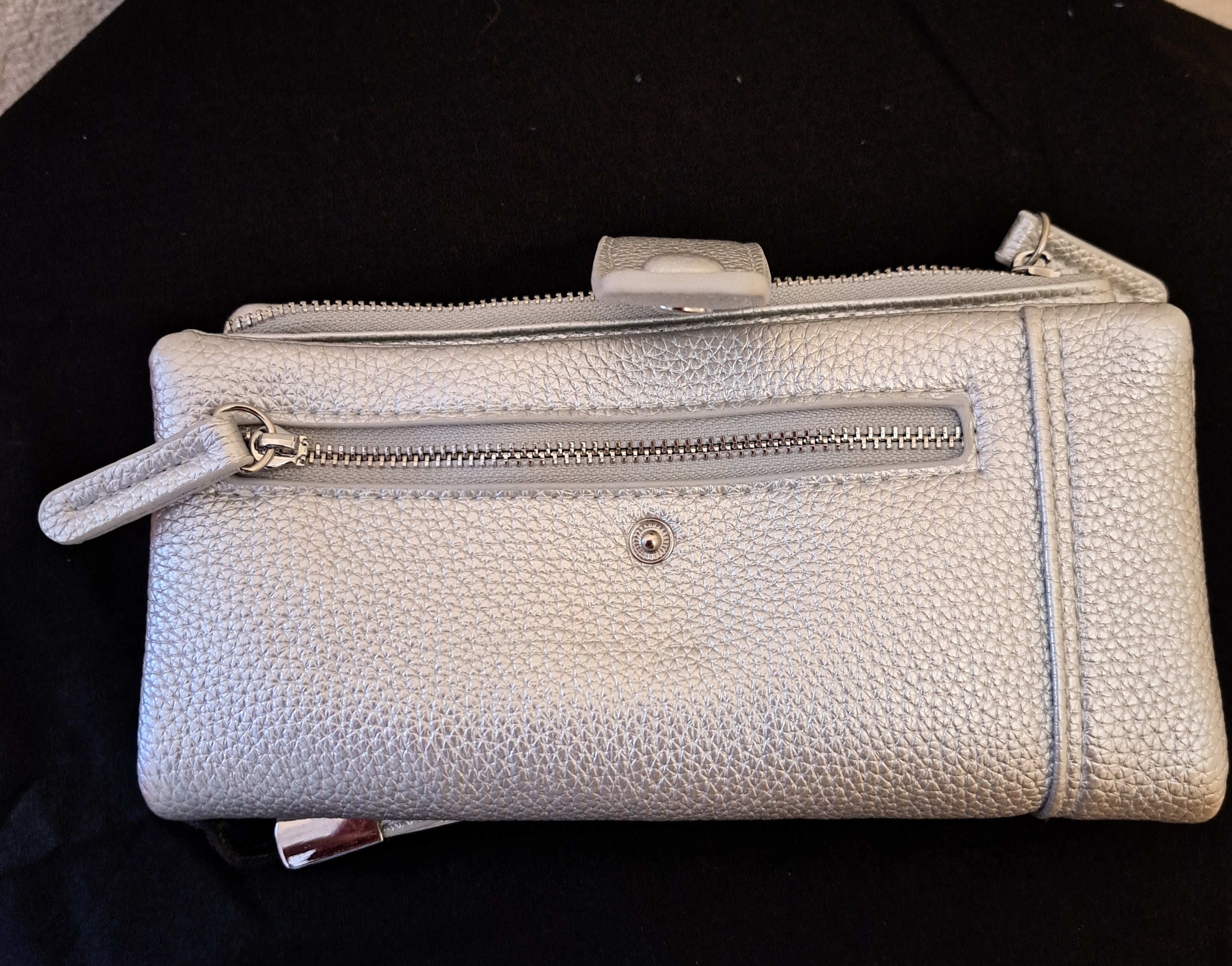 Geldbörse gross Silber