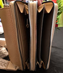 Handy-Handtasche mit Geldbörse Champagner