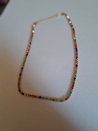 Halskette Strass Multi Edelstahl Modell 2