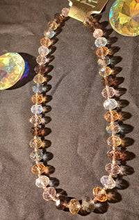 Perlen-Gitzerkette Multi hell