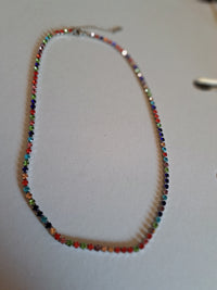 Halskette Strass-Multi Edelstahl Modell 1