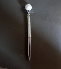 Glitzer-Kugelschreiber Silber