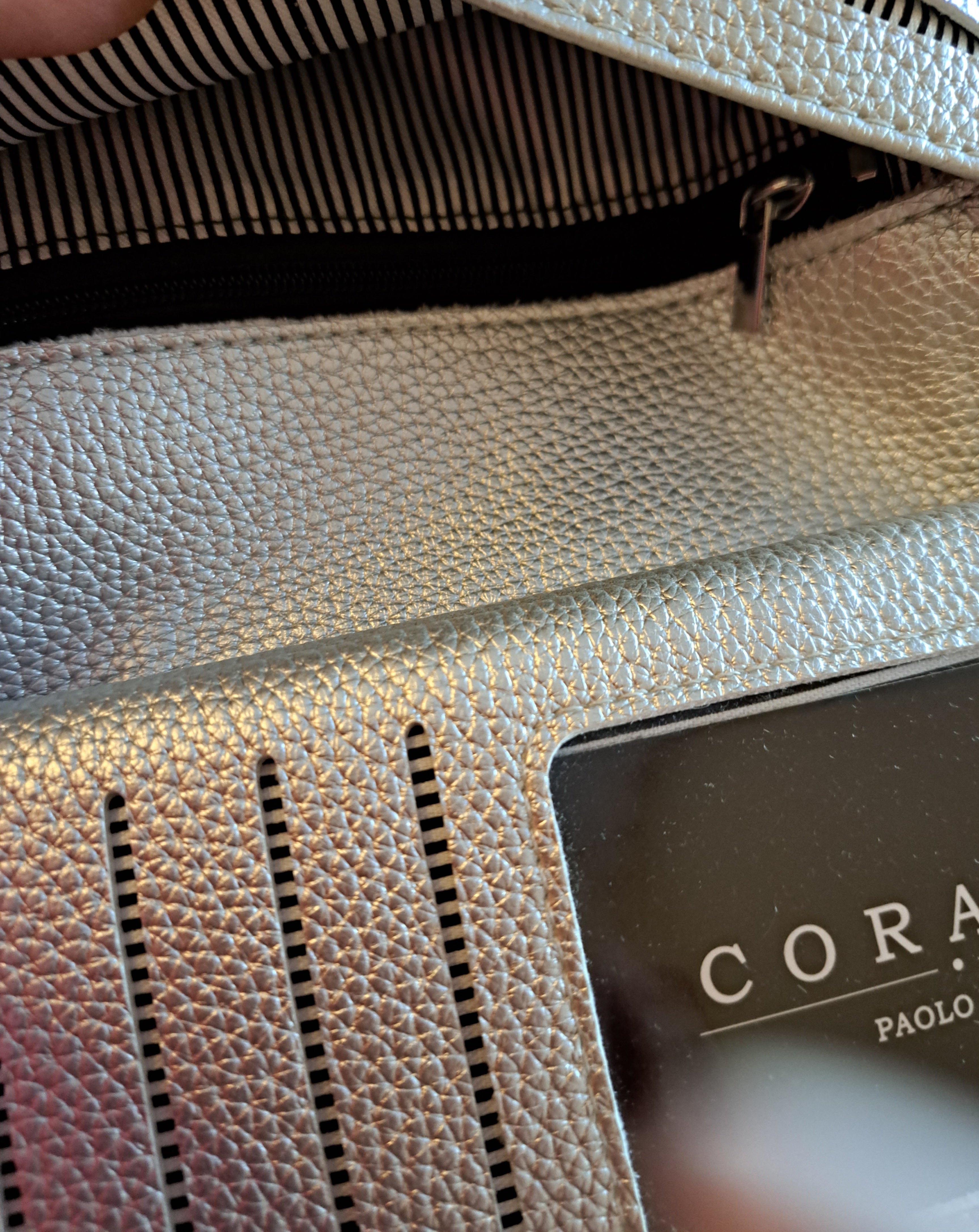 Geldbörse gross Silber