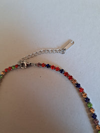 Halskette Strass-Multi Edelstahl Modell 1