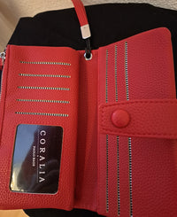 Geldbörse gross rot