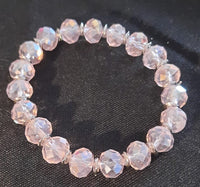 Perlenarmband  mit Glitzereffekt  Rosa Modell 3