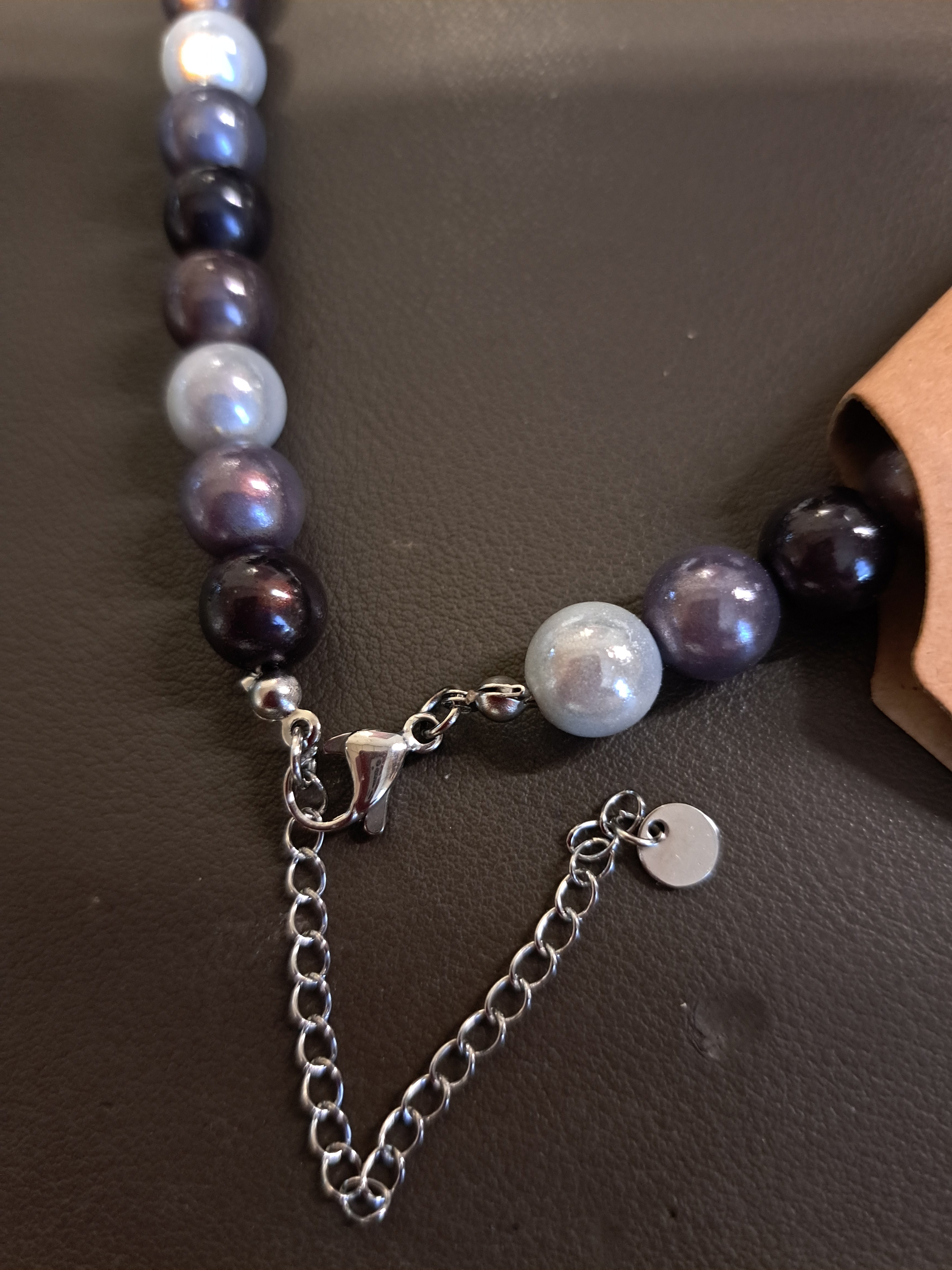 Magic Pearls Halskette Braun weiss