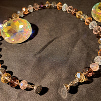 Perlen-Gitzerkette Multi hell