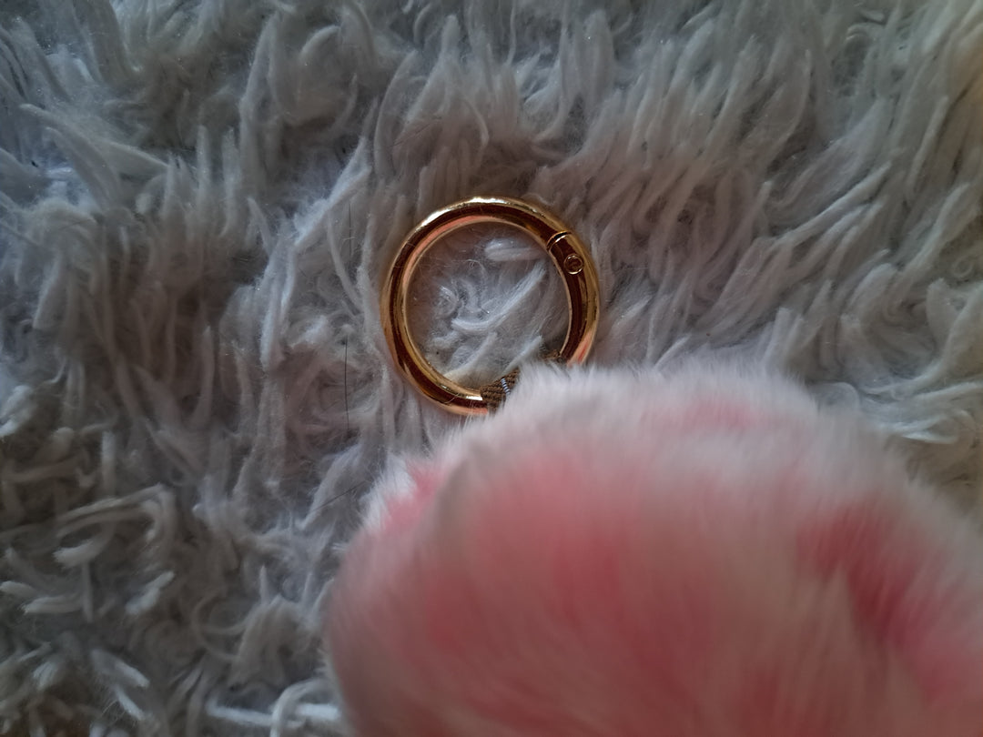 Schlüssel/Taschenanhänger Hase Plüschi Rosa