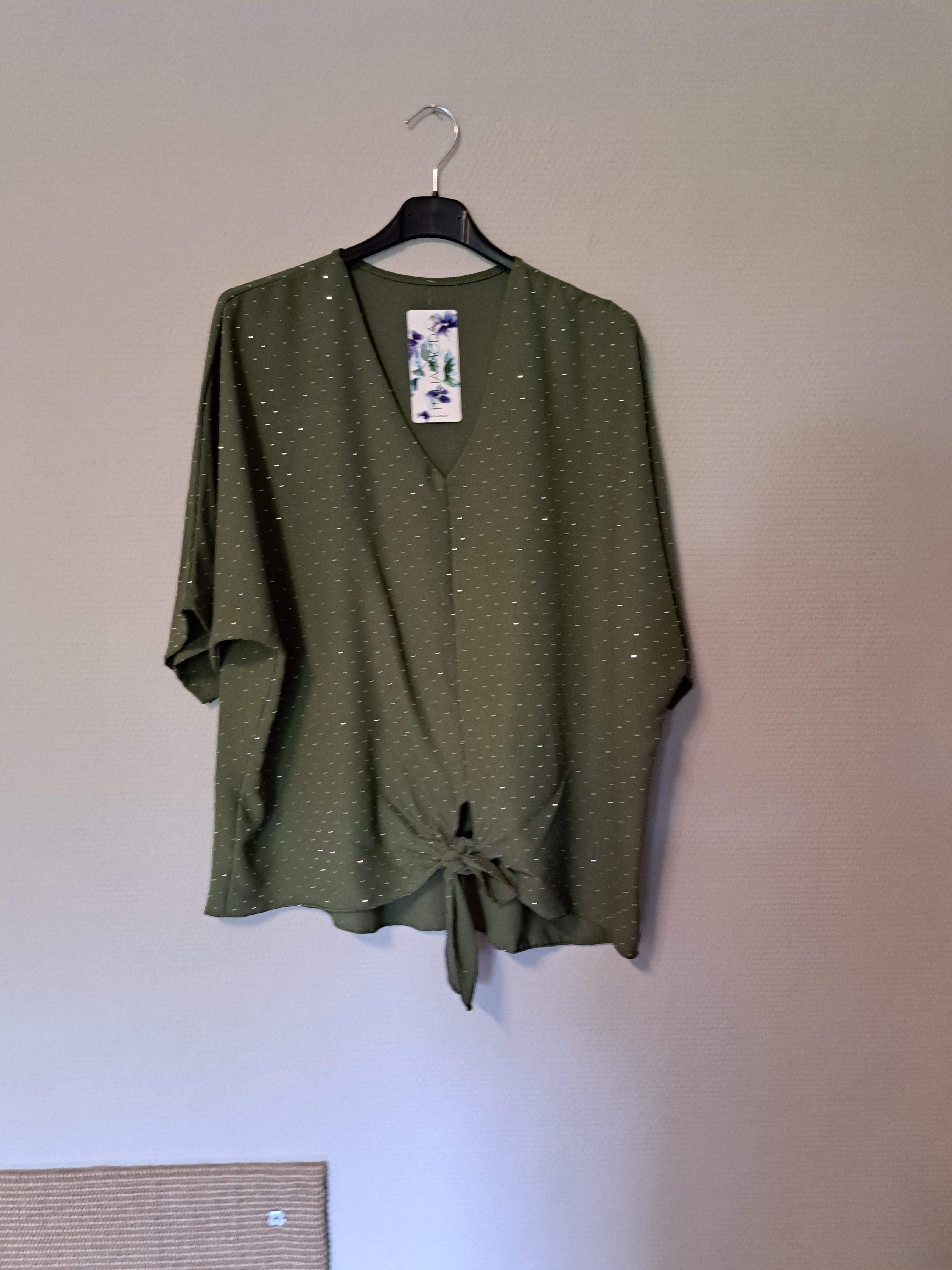 Glitzer Tunika Olive