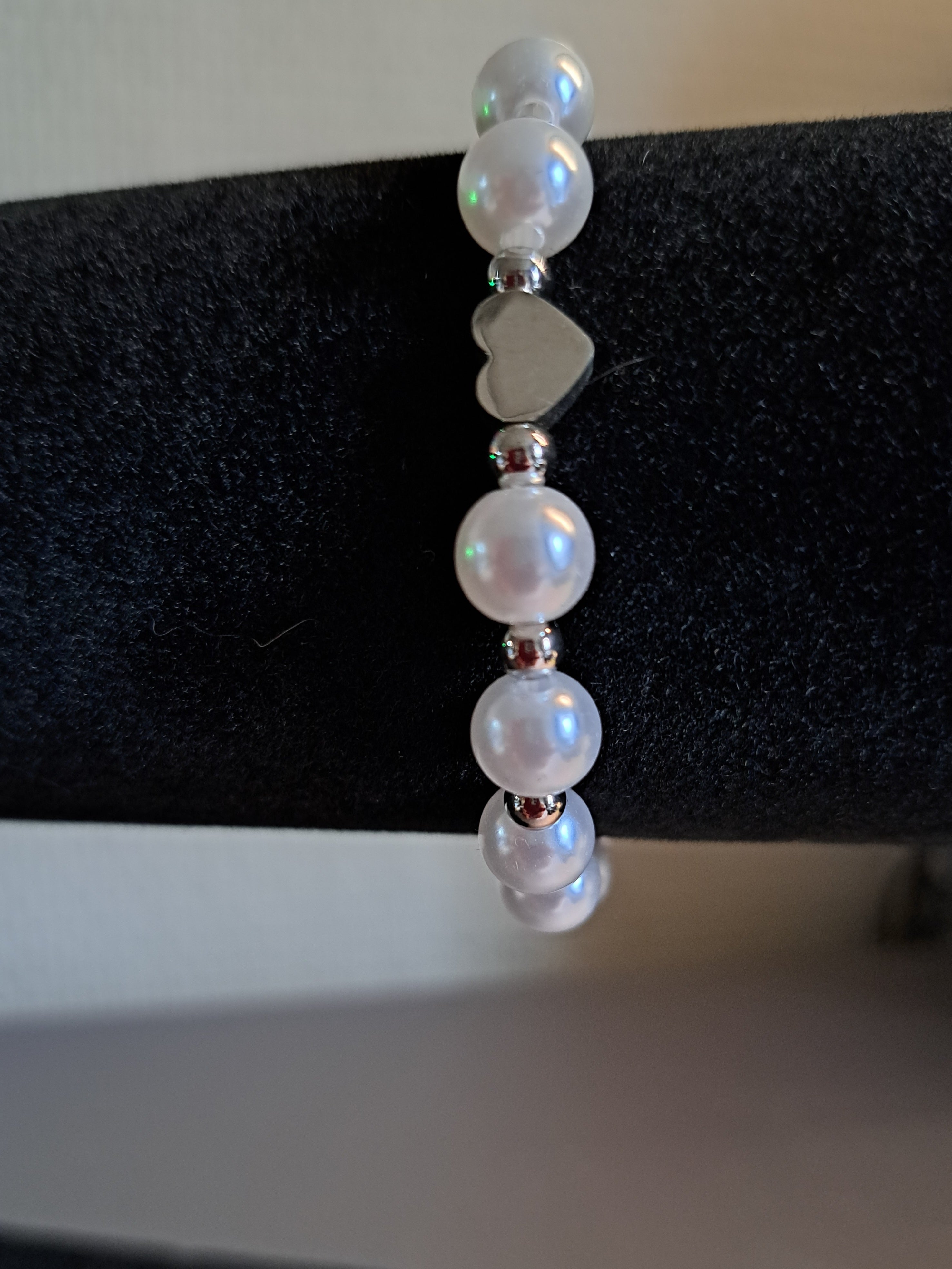 Perlenarmband Modell Herz