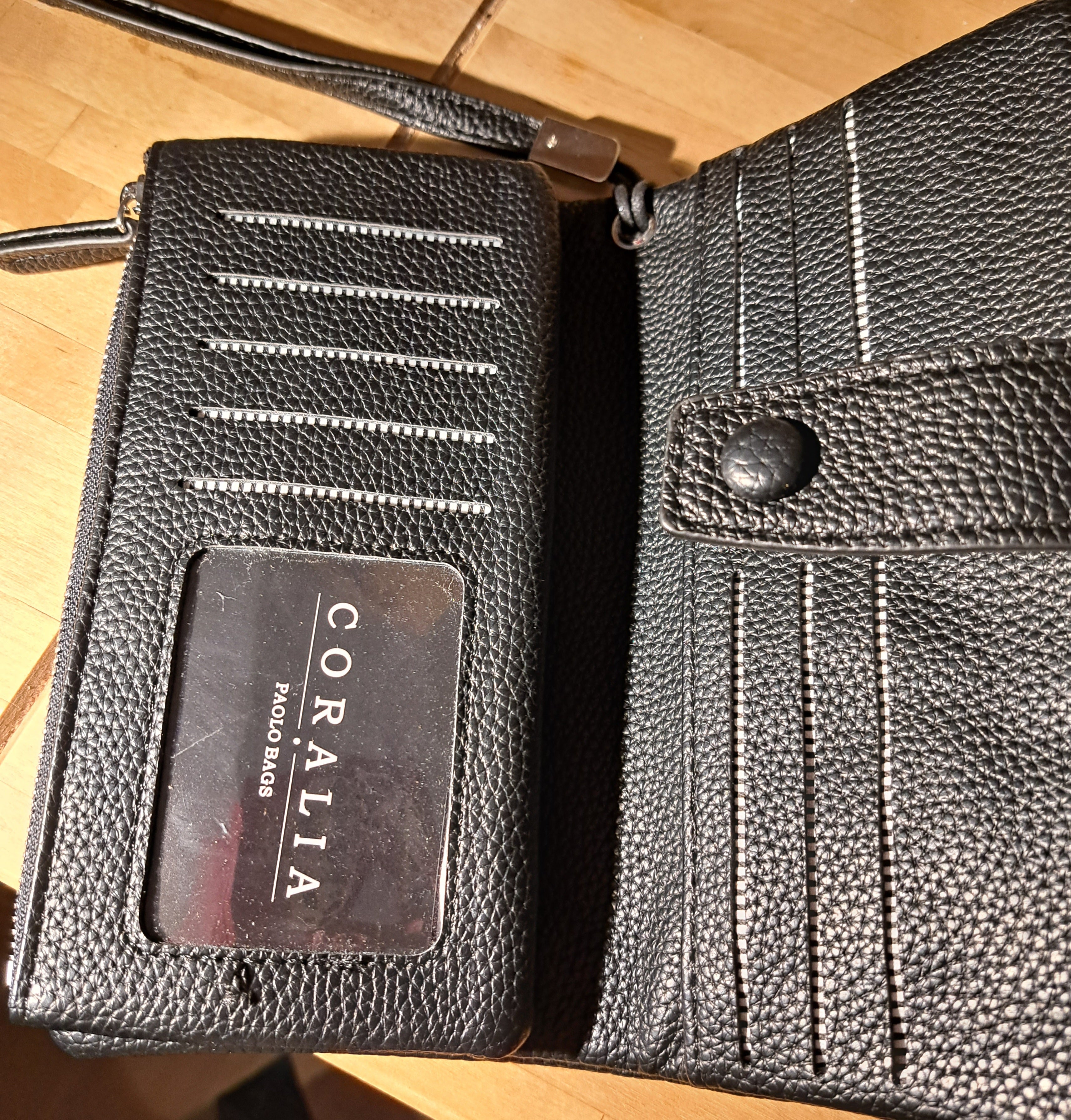 Geldbörse gross schwarz