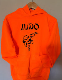 Judo Hoodie 12/13 Jahre (152) Neon Orange