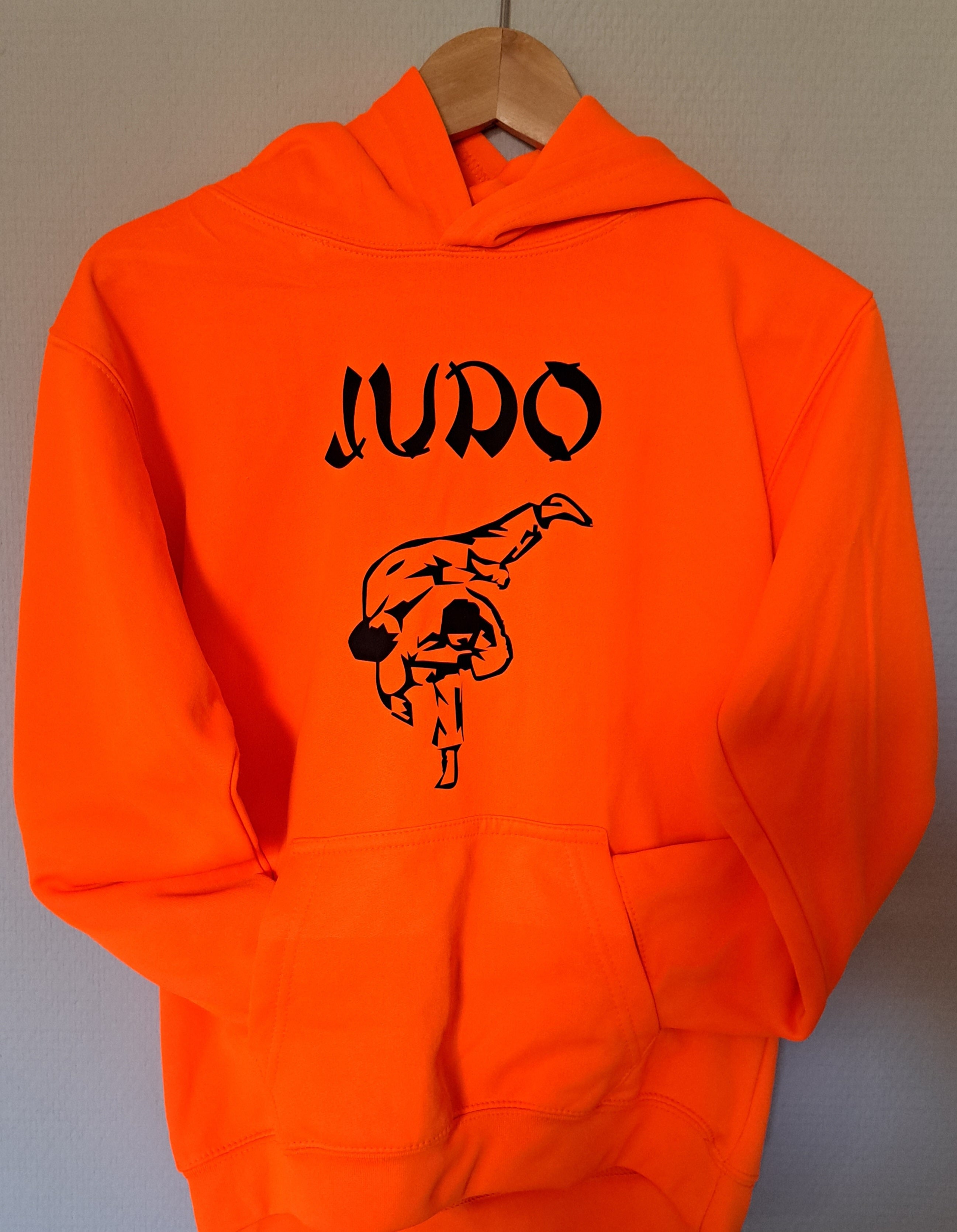 Judo Hoodie 12/13 Jahre (152) Neon Orange