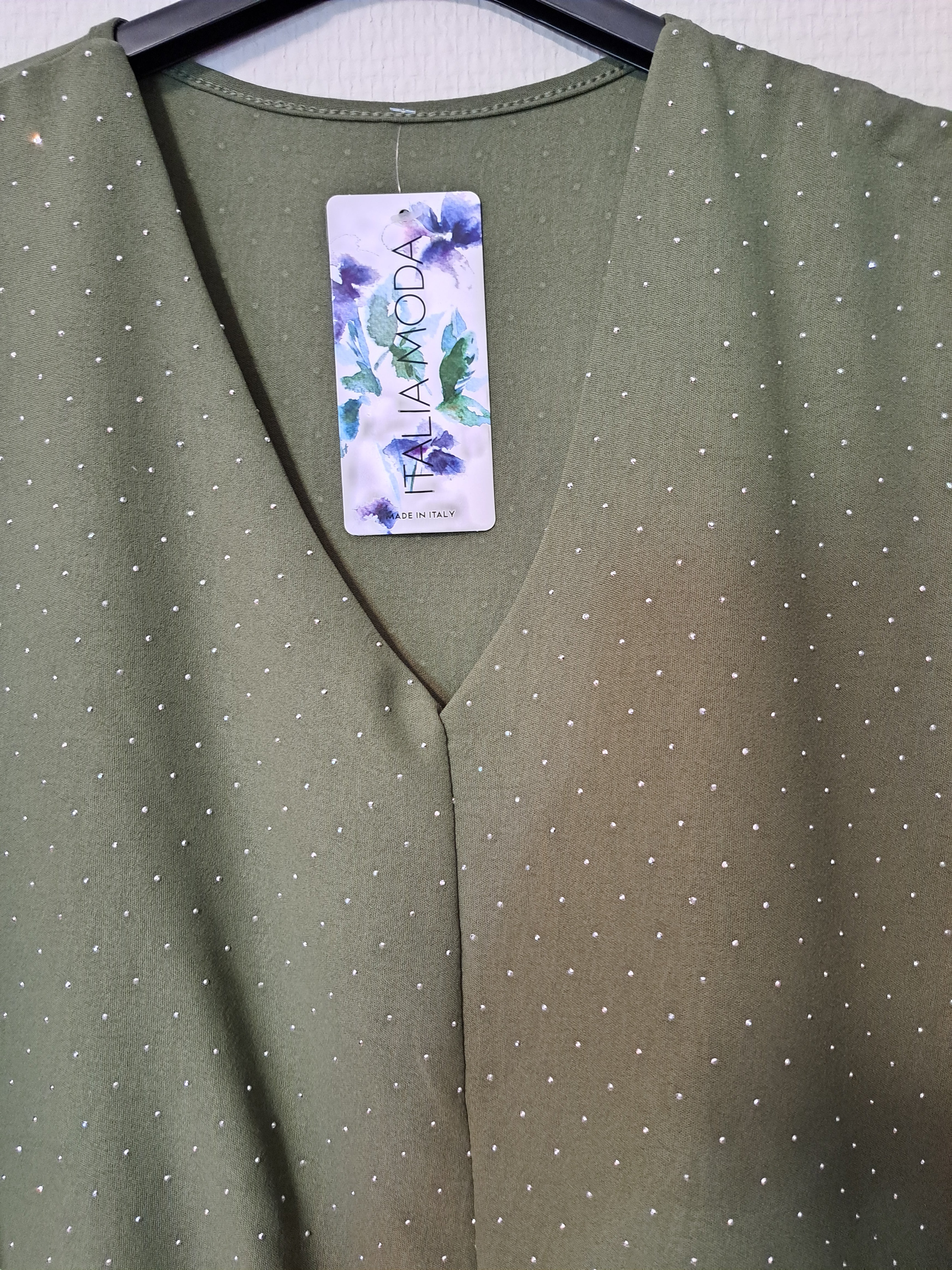 Glitzer Tunika Olive