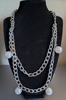 Long Kette mit Perlen Modell 06