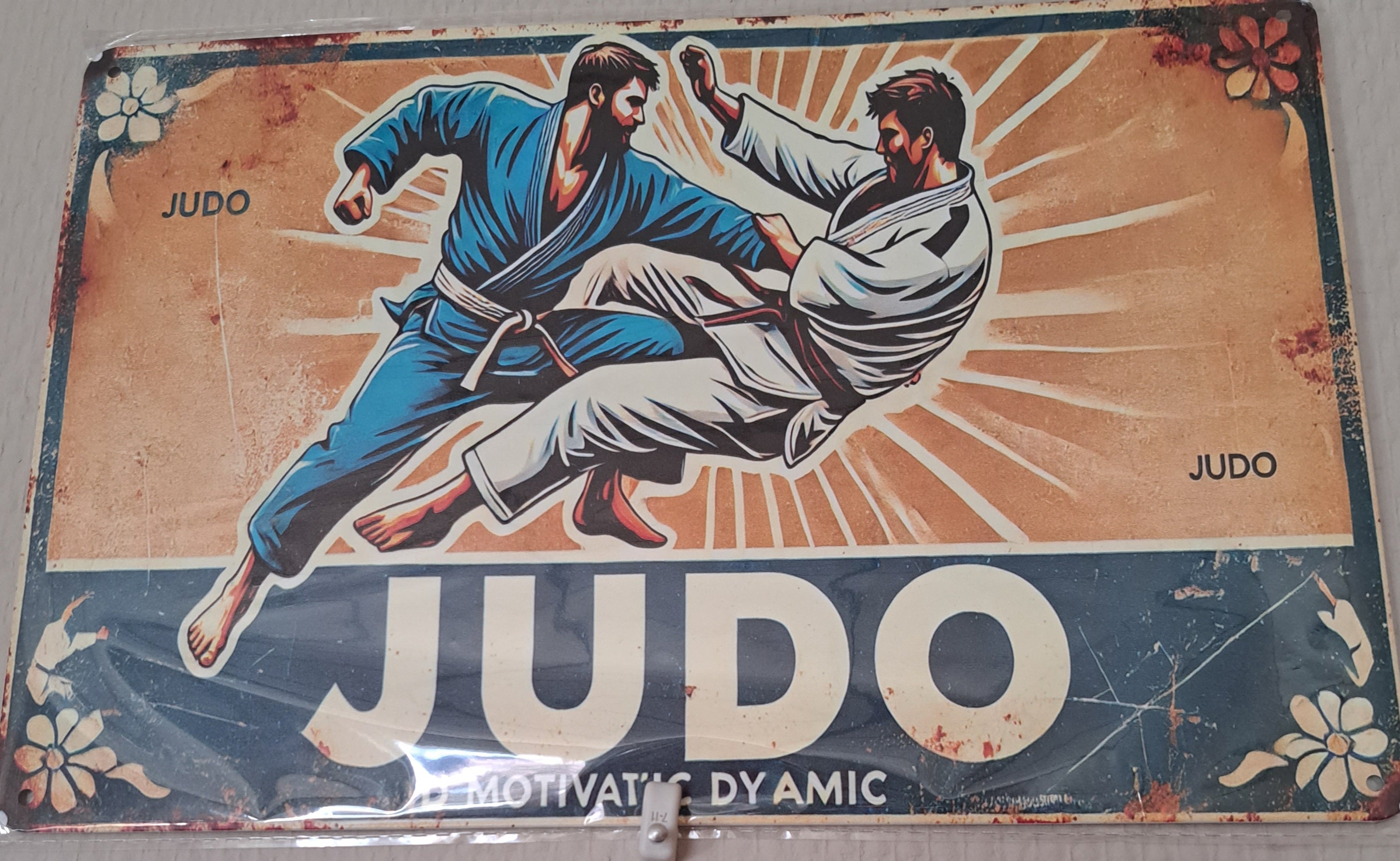 Judo Retro-Schild