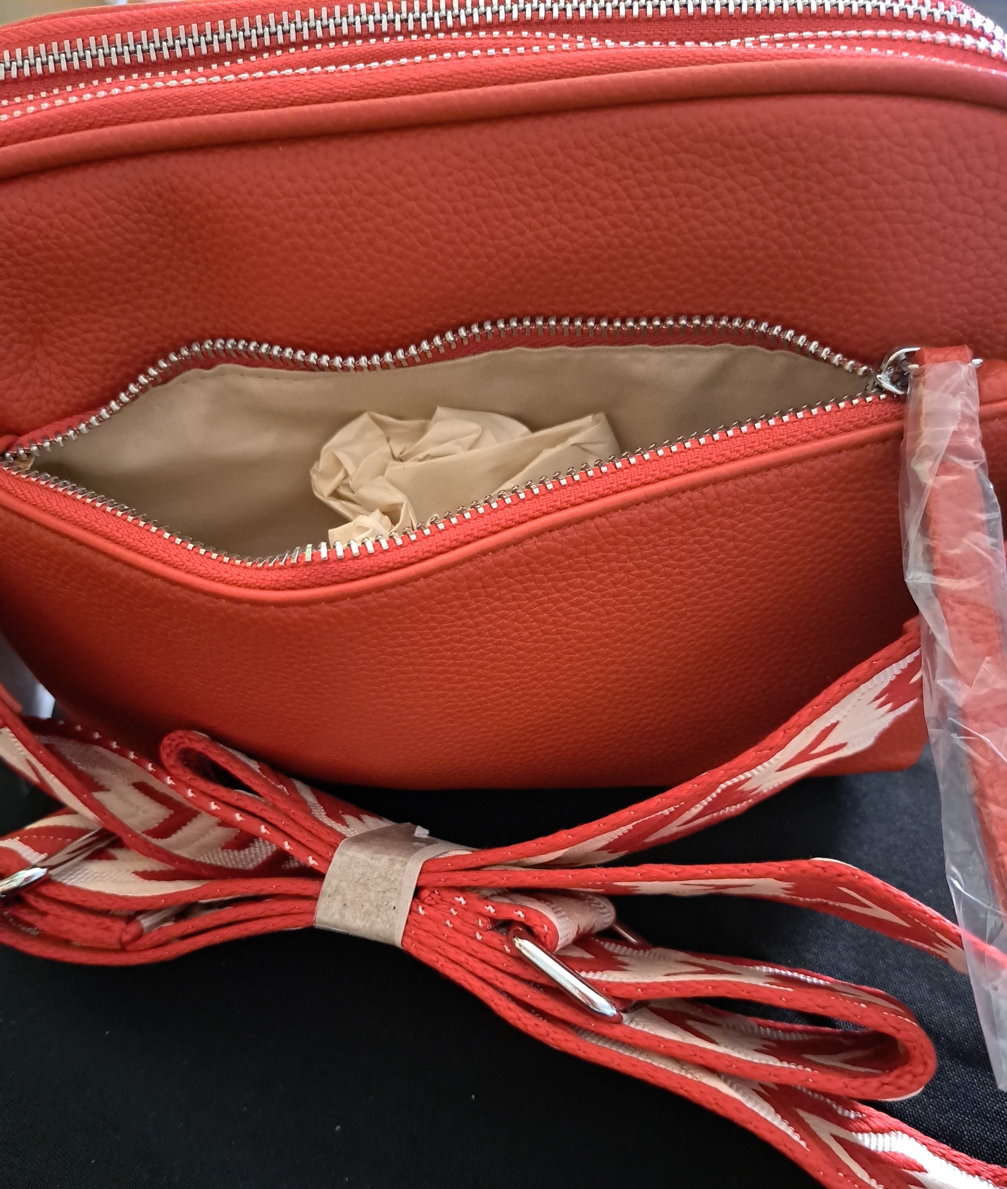 PAOLO BAGS HANDTASCHE Modell 14 Rot