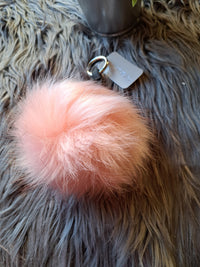 Schlüsselanhänger Flauschi Rosa