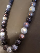 Magic Pearls Halskette Braun weiss