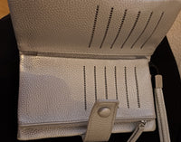 Geldbörse gross Silber